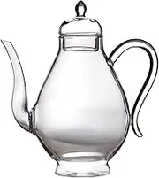 TIDTALEO Heat Resistant Glass Teapot Small Capacity Kung Fu Tea Kettle for Home Office Use Easy to Clean Design for Loose Tea Herbal Infusions