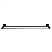Barelli Piazza 900mm Matte Black Double Towel Rail