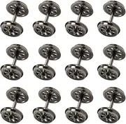 HP1487 12pcs HO Scale 36'' Metal Wheels for Model Trains 1:87 DC Wheels set Railway Layout