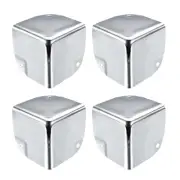 4Pack Metal Box Corner Protector Box Edge Guard Protector 50x50x50mm Silver Tone