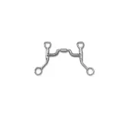 Myler Bits Myler SS 5 HBT Shank Med Wide Port Comfort Snaffle