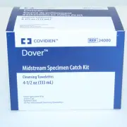 LOT 0F 5 Covidien Dover 24000 Midstream Specimen Catch Kit With towelettes