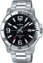 Reloj Casio NUEVO, ORIGINAL de acero inoxidable tono plata, reloj de mano