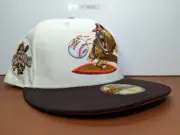 Exclusive 59FIFTY Fresno Grizzlies Cali League Off White Brown Orange UV 7 1/4
