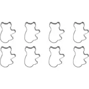 8x R&M Koala Cookie Cutter Polyresin Coated Steel Biscuit Bake Mould 9.5cm Grey