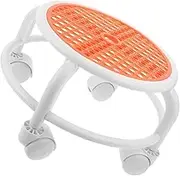 HONMEET Bench Roller Stool Swivel Low Massage Step Stool Rolling Foot Rest Salon Accessory