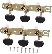 CATIEBYE 1set Durable Classical Guitar Tuning Pegs Accessories for Accurate Tuning Professional Performance Black Color present for Guitar Players