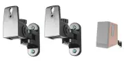 Pair Hidden Wall Mount Swivel Brackets For Edifier R1700BT Bookshelf Speakers