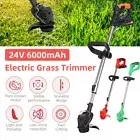 24V Cordless Grass Trimmer Lawn Electric Handheld Whipper Snipper Strimmer