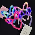 Cute LED Bunny Ear Headband Glow Light Up Party Rabbit Ears Hairband Hair Hoop