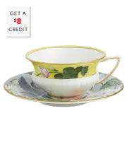 Wedgwood Wonderlust Waterlily Teacup And Saucer with $8 Credit