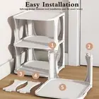 Storage Shoe Rack Stackable Save Space Multi-layer Slippers Rack Stable