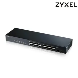 ZyXEL 合勤 GS1900-24 24埠GbE智慧型網管交換器 SFP 2埠 光纖 HUB SWICH