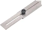 FLEXMAN Sliding Line Ruler, 200mm Stainless Steel Marking Gauges Straight Ruler Portable Line Scribing Marking Tool for Cabinets, Frames, Cupboards, Boxes, Table