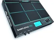 Alesis SamplePad Pro - 8-Pad Percussion and Sample-Triggering Instrument With Rubber Pads, Active Blue LED Illumination, Expansion Options for 2 additional Triggers and 200+ Built-in Sounds