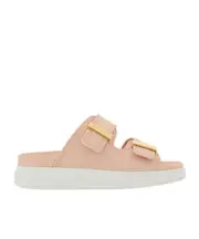 Alexander McQueen Double Strap Slip-On Slides 36,37.5,38.5,37,38,39.5,39,40,36.5,41,35.5 Nude