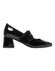 [Jane Debster] Olympia Heeled Shoes in Black Patent