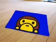 A Bathing Ape Bape Baby Milo Indoor Floor Door Mat Area Living Wool Rugs Carpet