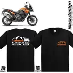 2024 時尚 23MOTO T 恤:KTM ADV BK141 自行車設計黑色 T 恤。 冒險 390 ADV790R