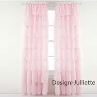 在飛比找樂天市場購物網優惠-Design-Julliette韓式蛋糕公主粉色客廳臥室窗簾