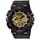 【CASIO】G-SHOCK 變形金剛黑金重型休閒錶-黑X金(GA-110GB-1A)