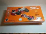 Erector Design Advance Set Formula 1 Car Makes 2 Models 128 Parts Meccano NIB