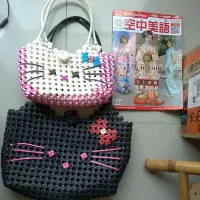 在飛比找蝦皮購物優惠-[出清]Hello Kitty 打包帶 編織提袋 購物袋 餐