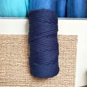 4mm 3ply Luxe Macrame Cord | NAVY BLUE | 100% Premium Cotton MELB Australia