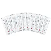 Learning Resources Student Thermometers 10/Pk 2 X 6 Plastic Backing 0302