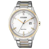 在飛比找Yahoo奇摩購物中心優惠-CITIZEN 英倫情人半金點綴光動能石英腕錶(BM7354