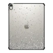 iPad Air 13-inch (M2/M3) iPad Impact Case Silver Stars Rain Transparent