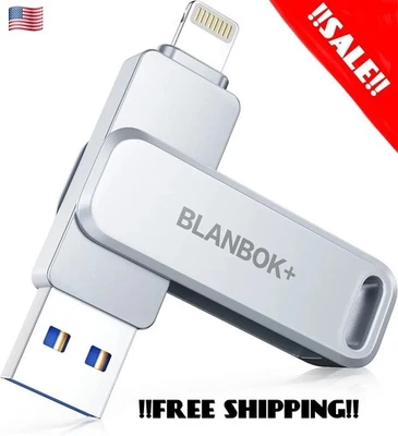 MFi Certified 12OGB Photo Stick for iPhone Flash Drive,USB Memory Stick Thumb...