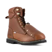 IRON AGE Men's 8" Groundbreaker Steel Toe Metatarsal Guard Work Boot Brown - IA5