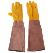 Gardening Gloves for Women and Men Proof Rose Pruning Cow Leather1151