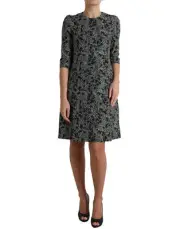 Dolce & Gabbana Elegant Chevron Shift Mini Women's Dress Authentic
