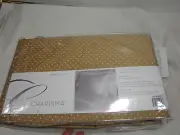 New Charisma Lexington Dot Twin Bedskirt 39x75+18" Drop 400 TC Gold NIP