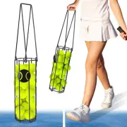 Metal Tennis Ball Hopper and Retriever for 24 Balls - Easy Storage Caddy