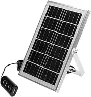 Solar Panel Charger,Efficient Solar Panel Charger | Flexible 4 USB Ports High-Efficiency Camping Accessories for Devices Monitor Security Camera Outdoor Phone Supply Fans