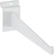 22 Slatwall 8" Knife Shelf Brackets White Lip Retail Shelving Display Bracket