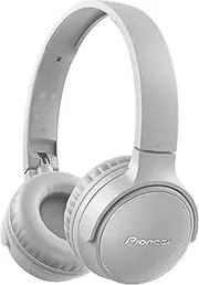 Pioneer S3 Wireless On-Ear Bluetooth 5.0 Headphones (Foldable 25 Hour Battery, Quick Charge, Hands-Free Function, Volume Control) – Grey