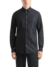 Emporio Armani Wave Jacquard Textured Regular Fit Button Down Shirt XL