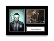 Christian Slater Signed A4 Photo Autograph Mr. Robot Genuine Gift Display + COA