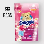 (6pk) SNUGGLE Exhilarations ISLAND HIBISCUS & RAINFLOWER Scent Booster Pacs 26ct
