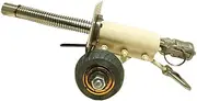 Minis Cannon Model Stainless Steel Firecracker Launcher Artillery Cannon Military Model Collection Ornaments Metal Replica Desktop Decorating and Collectibles(White)
