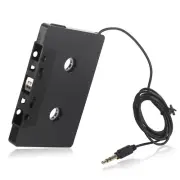 Cassette Aux Adapter For Car iPhone 3.5mm Audio Tape MP3 Player Adapter Black D