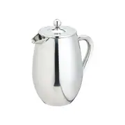La Cafetiere 3-Cup 350ml Double Wall Stainless Steel Coffee French Press Silver