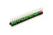 Raspberry Pi GPIO Header Colour-coded for Zero, Zero W, Zero 2 W. 2 x 20