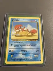 Krabby 51/62 Rare 1990's Pokemon Card Mint