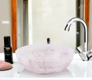 Quartz Bathroom Sink, Rose Quartz Wash Basin, Rose Quartz Stones Kitchen Basin