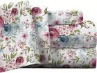 Flannel Deep Pocket Set with Oversized Flat Sheet, California King, Sylvan